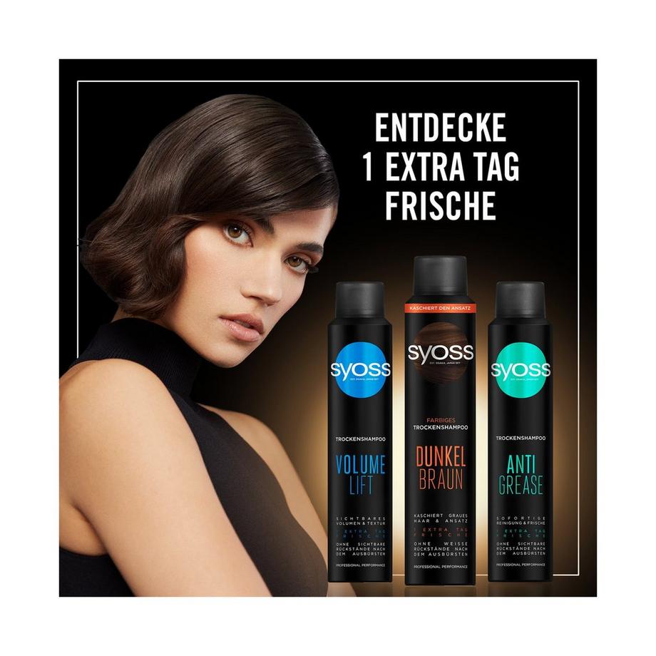 syoss SYOSS DRY-SHP Dunkelbraun Shampoo secco marrone scuro 
