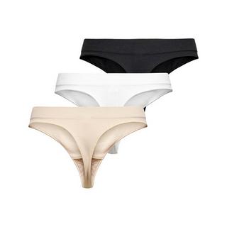 Only Lingerie Vicky Rib Sless Thong 3-Pack Lot de 3 strings 