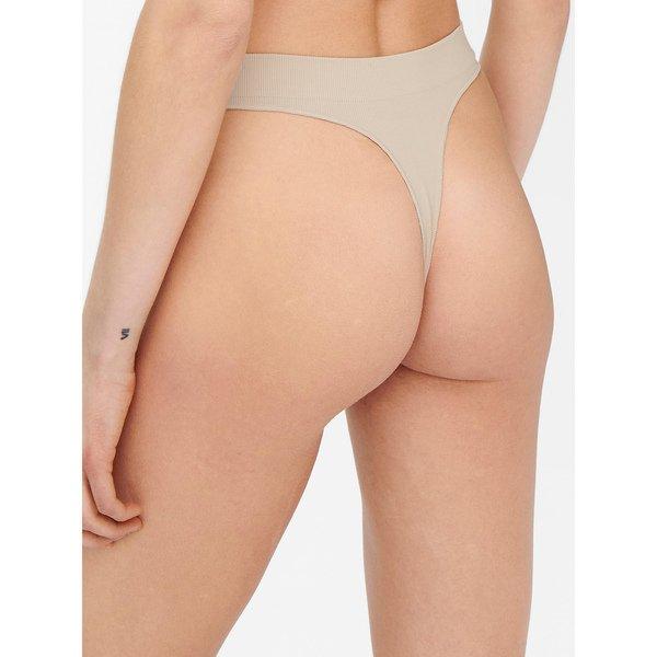 Only Lingerie Vicky Rib Sless Thong 3er-Pack  