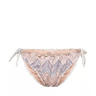 Only Lingerie Andrea  Ruffle Bikini Brazilian Bikini Unterteil, Brazilian Rosa Bedruckt