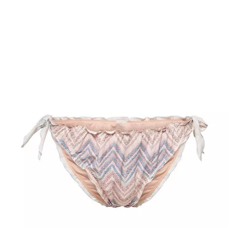 Only Lingerie Andrea  Ruffle Bikini Brazilian Bikini Unterteil, Brazilian Rosa Bedruckt