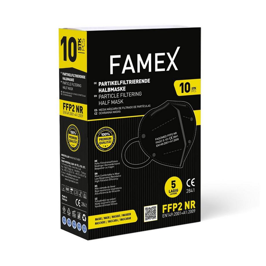 Maschera facciale FFP2, 10 pezzi