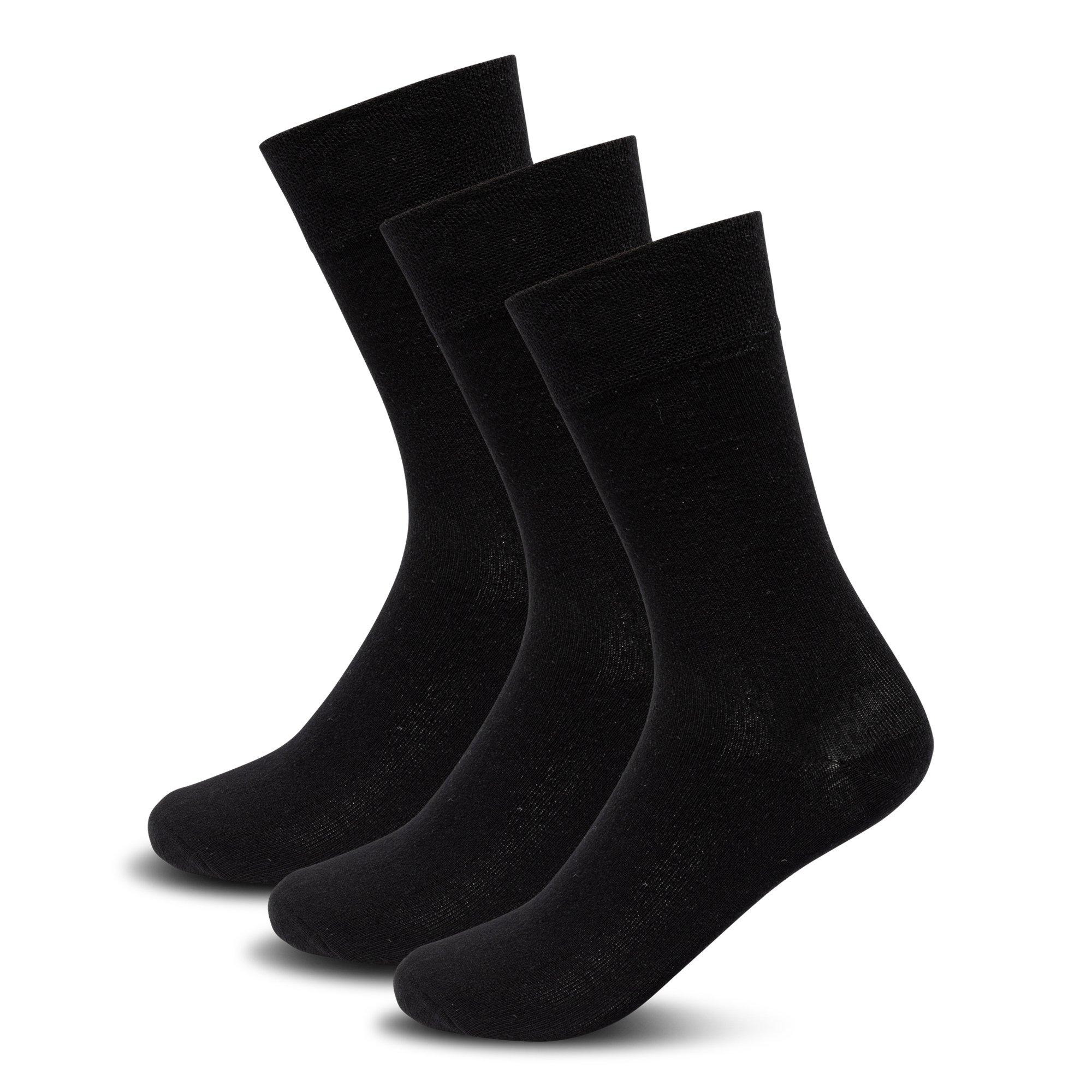 Manor Man 3 Pack Bambussocken Lot de 3 paires de chaussettes, hauteur mollet 