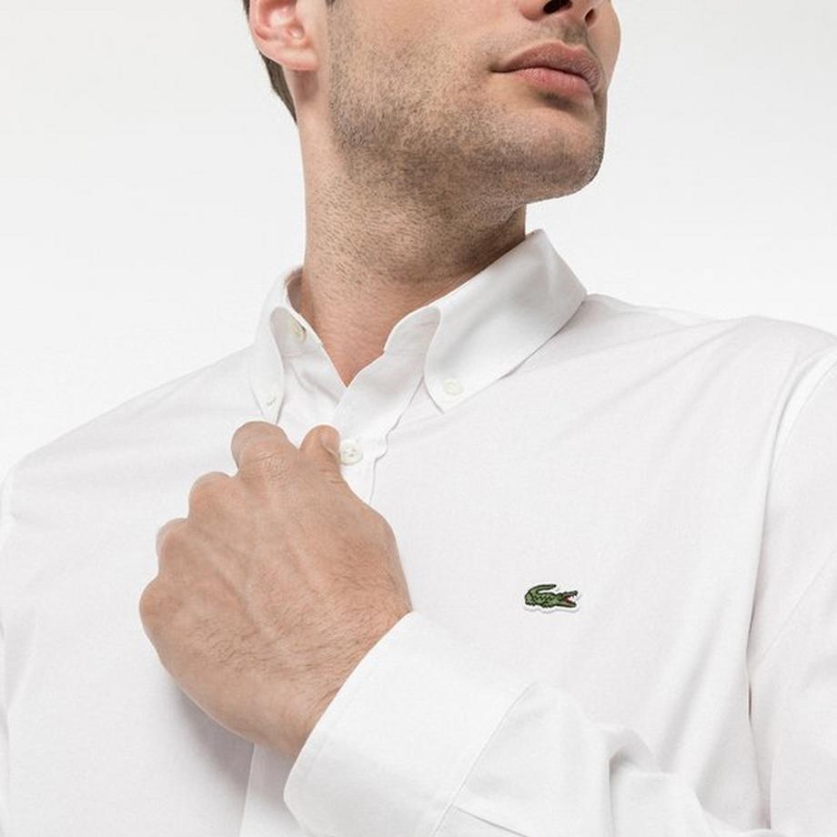 LACOSTE Langarm Regular Fit Hemd  