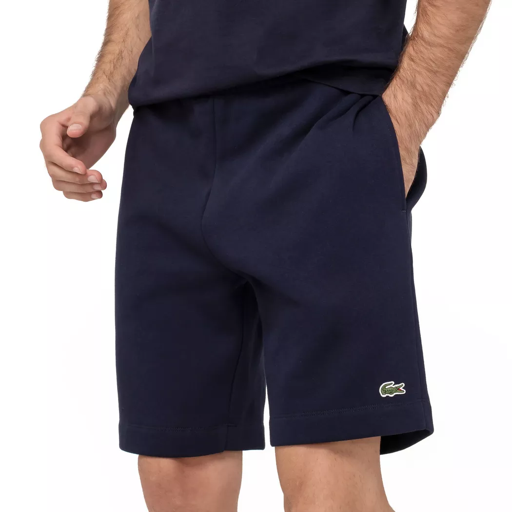 Lacoste Organic Brushed Cotton Fleece Shorts Herr, Navy Blue, 5