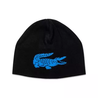 Bonnet en laine noir Lacoste chez DM'Sports