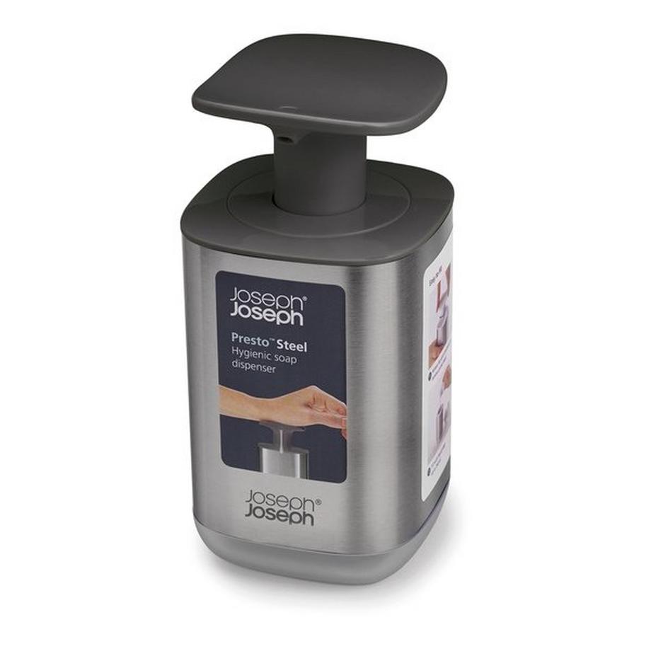 Joseph Joseph Distributeur de savon Presto Steel 