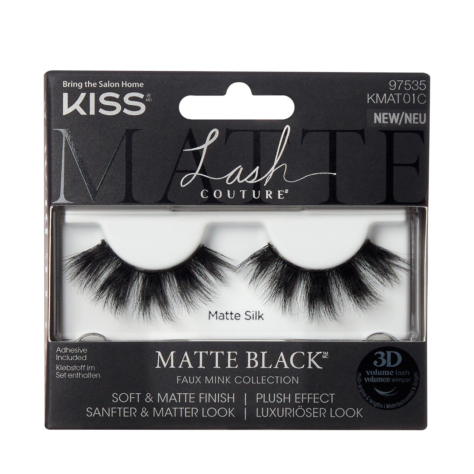 Image of Ks Lash Faux Mink 3d Matte Damen Black 1 Coppia