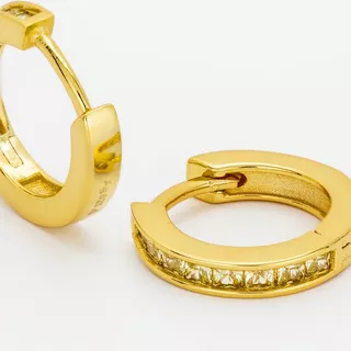 L'Atelier Sterling Silver 925  Ohrstecker Goldfarben