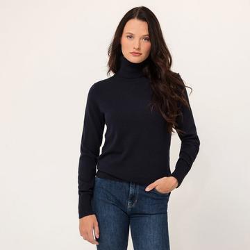 Pull, col roulé, manches longues