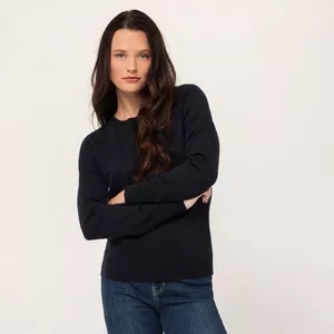 Bio-Cashmere Pullover, Rundhals