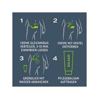 Veet Tot Pro Men Intim Haarentf-Kit Men Intim-Haarentfernungs-Set, Haarentfernungscreme Intimbereich + Pflegebalsam 