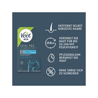Veet kit di depilazione men intim Kit d'épilation intime Men Crème + Baume 