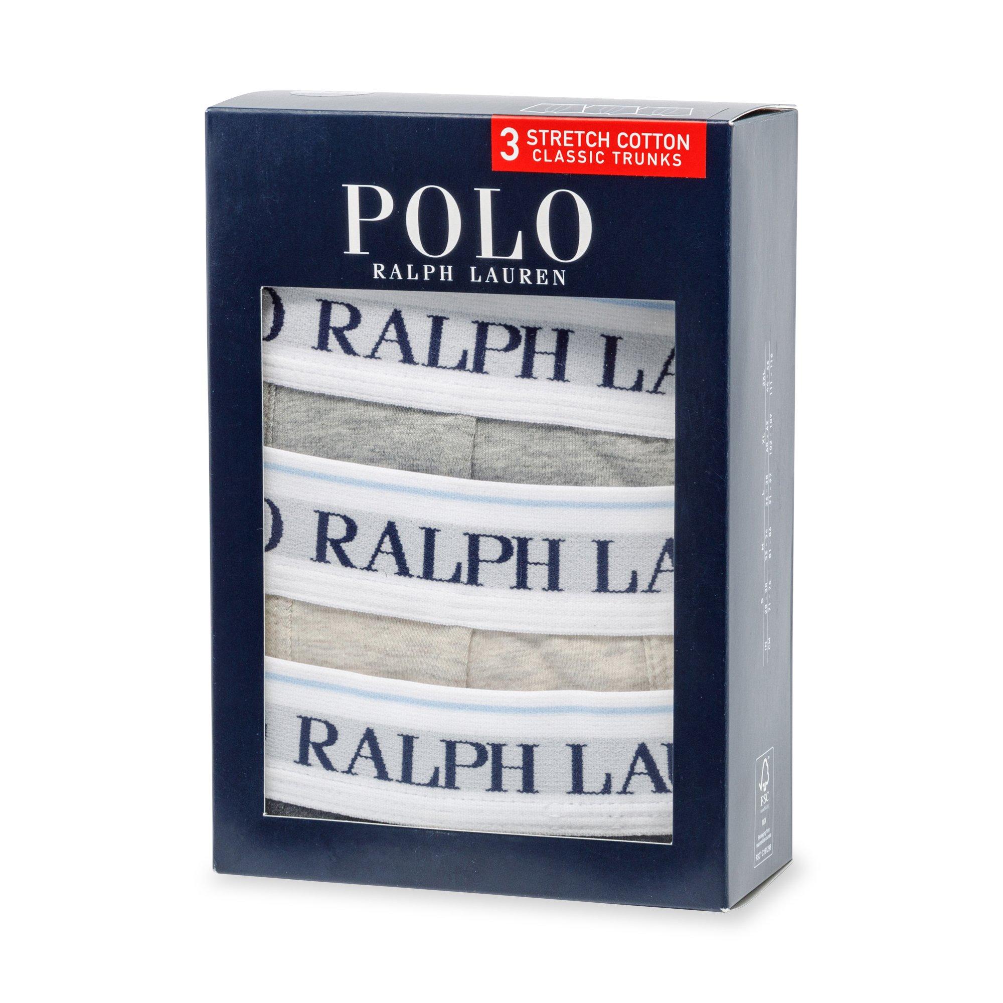 Ralph Lauren Classic Trunk 3 Pack Lot de 3 boxers 