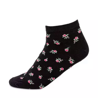 Manor Woman Sneaker Flower Sneaker Socken Black