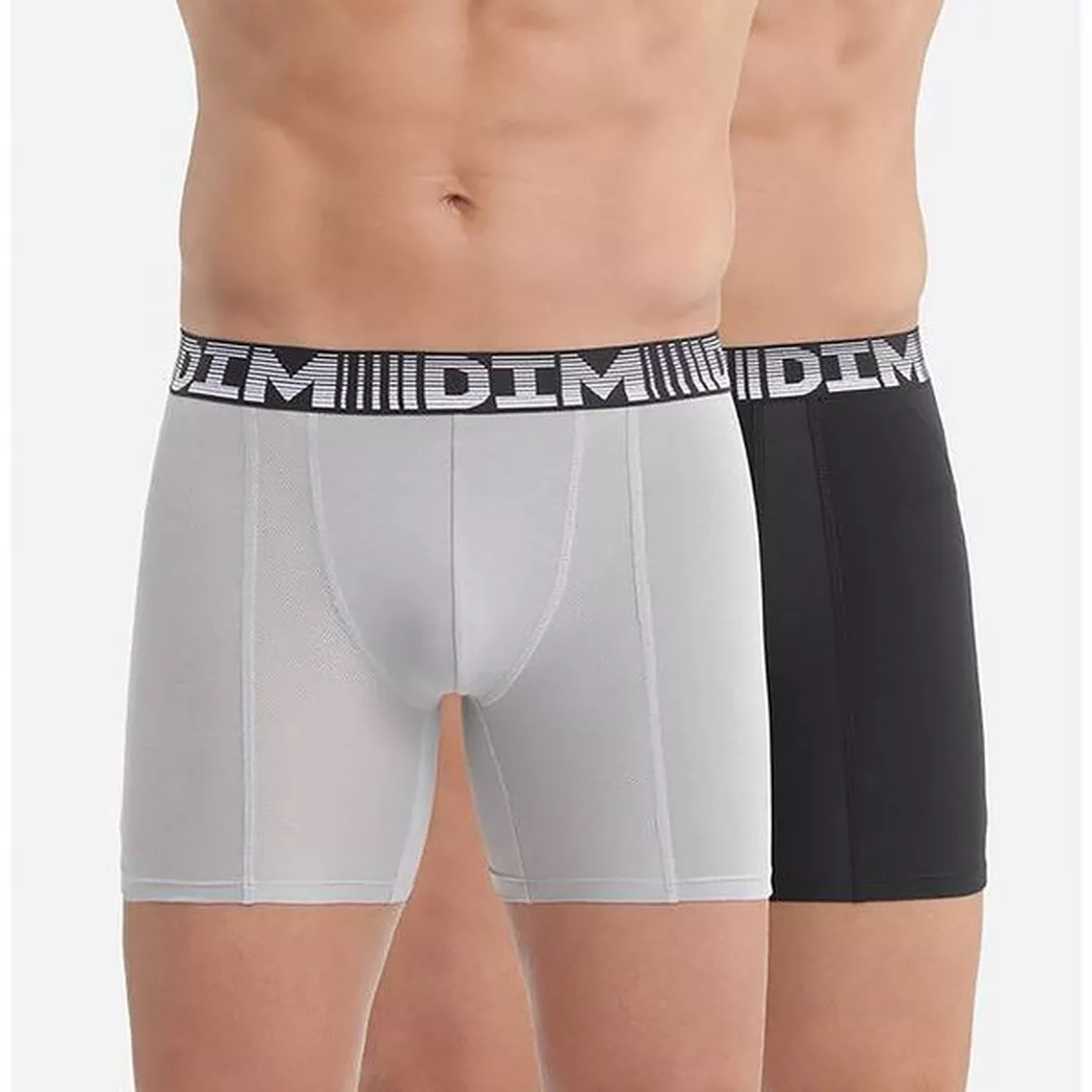 2er-Pack Lange Boxershorts DIM 3D Flex Air Sport