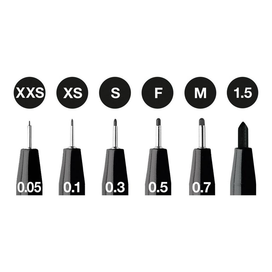 FABER CASTELL Stylos à encre en boîte atelier Pitt Artist Pen 