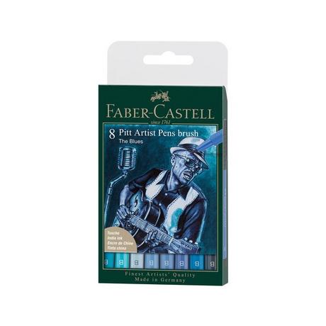 Faber-Castell Stylos à encre en boîte atelier Pitt Artist Pen 