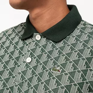 LACOSTE Polo, manches courtes CHEMISE COL BORD-COTES MA Vert