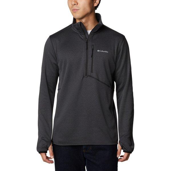 Image of Fleece Pullover, Half-zip Unisex Black S