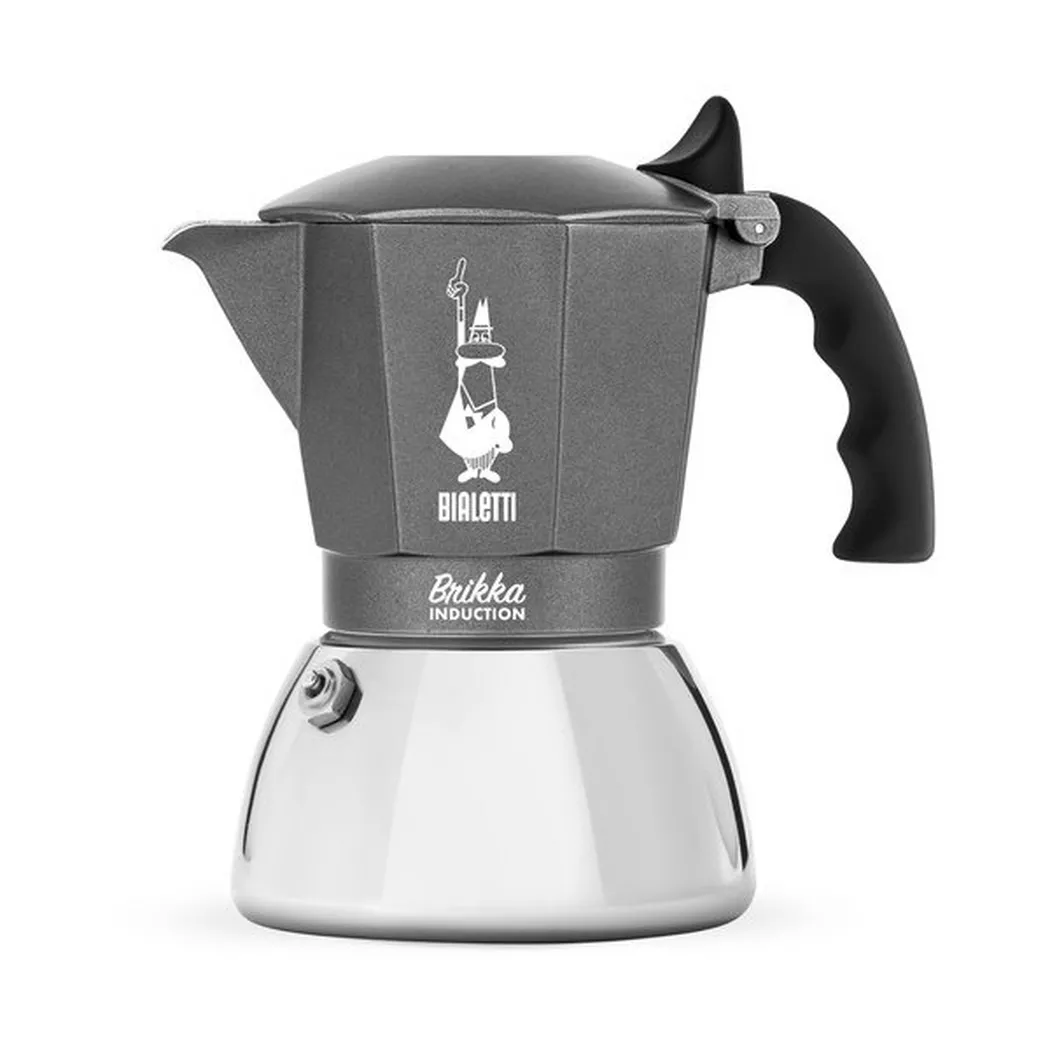 Bialetti Edelstahl Espressokocher Brikka Induktion, 4 Tassen