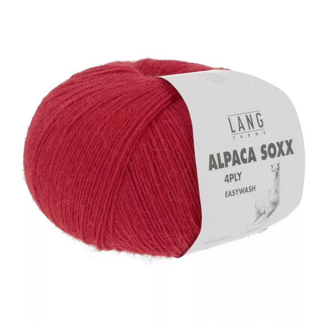 Lang - Filo per maglieria, 100GCA390M, Rosso