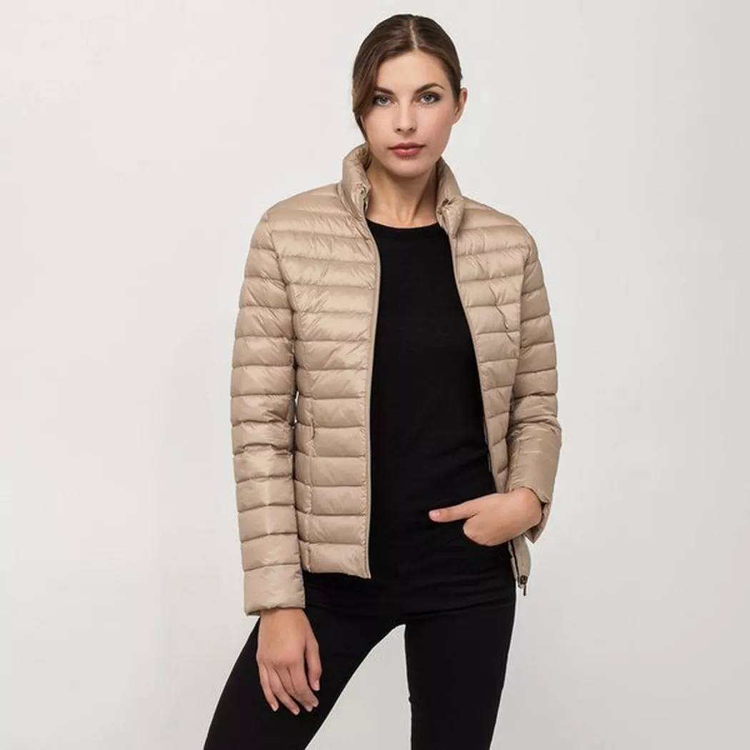 Jott - Daunenjacke ohne Kapuze, für Damen, Beige, Größe XS