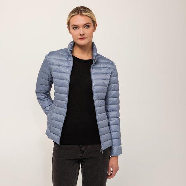 Image of Daunenjacke Ohne Kapuze Damen Taubenblau S
