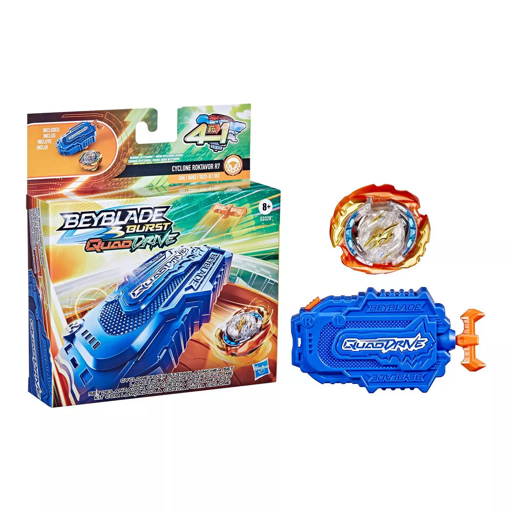 Beyblade -  Burst QuadDrive Cyclone Fury Schnur-Starter Set, Multicolor