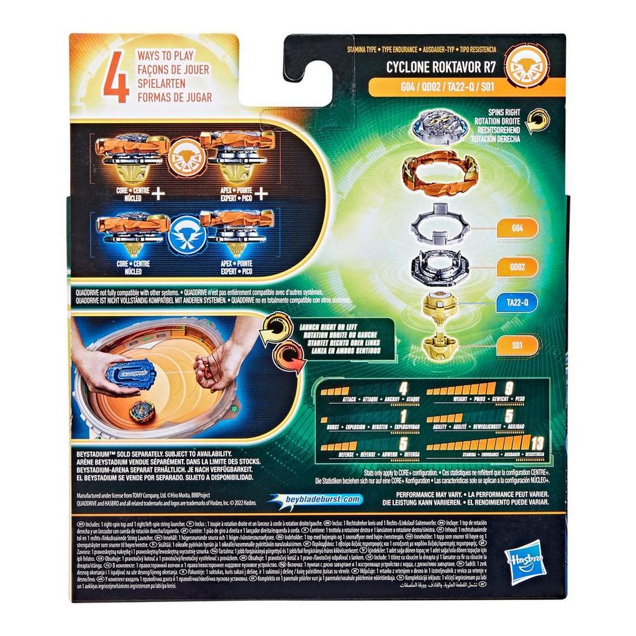 Beyblade  Beyblade Burst QuadDrive Cyclone Fury Schnur-Starter Set 