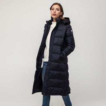 Manteau matelassé long, évasé