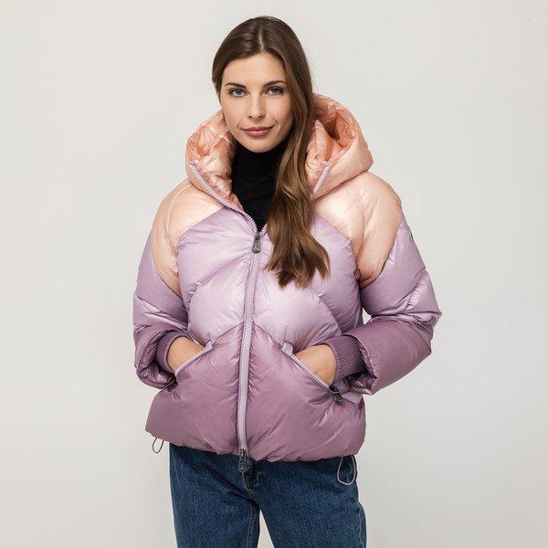 Image of Daunenjacke Mit Kapuze Damen Multicolor L