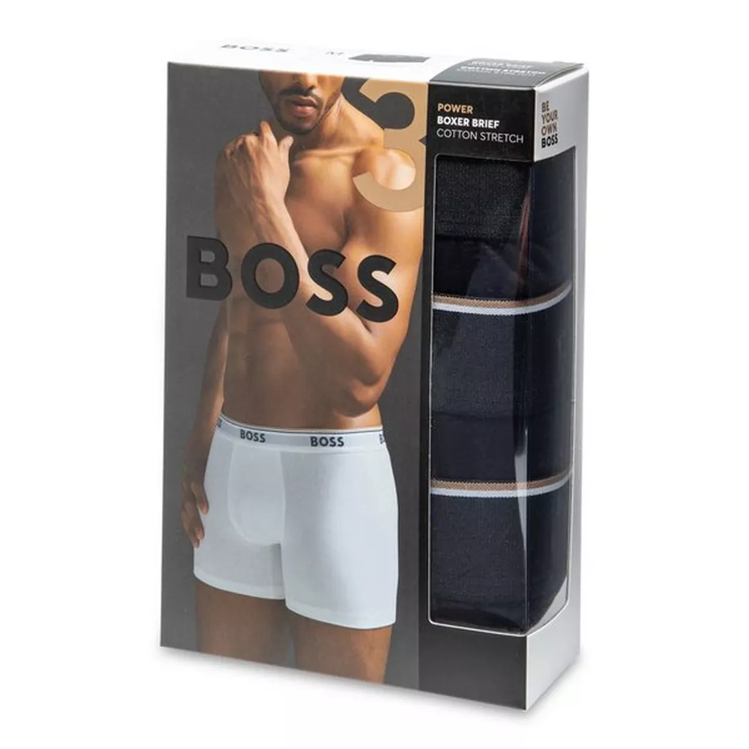 Boss Boxers Power 3 Unités Black L Homme