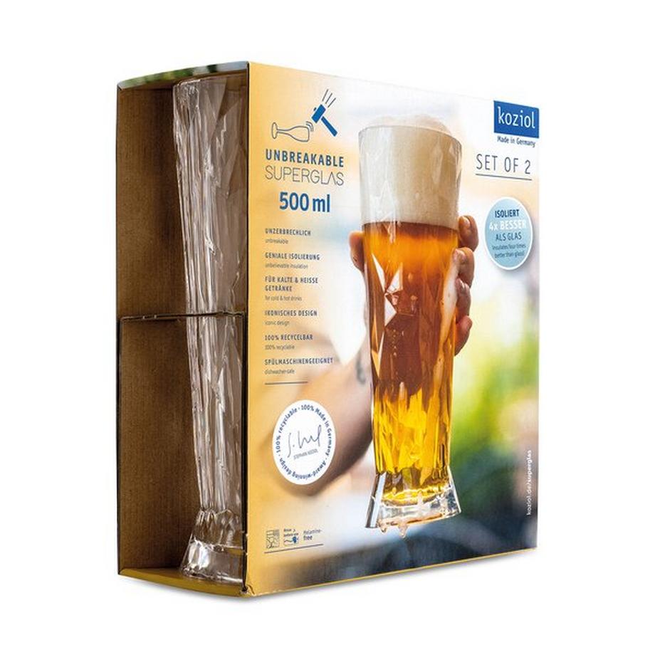 koziol Calici da birra 2 pezzi Club No. 11 