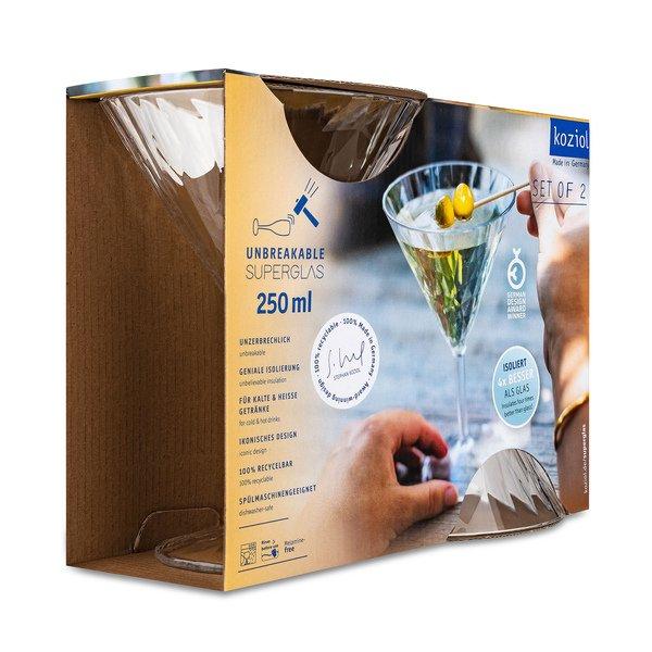 koziol Bicchiere da cocktail, 2 pezzi Club No. 12 