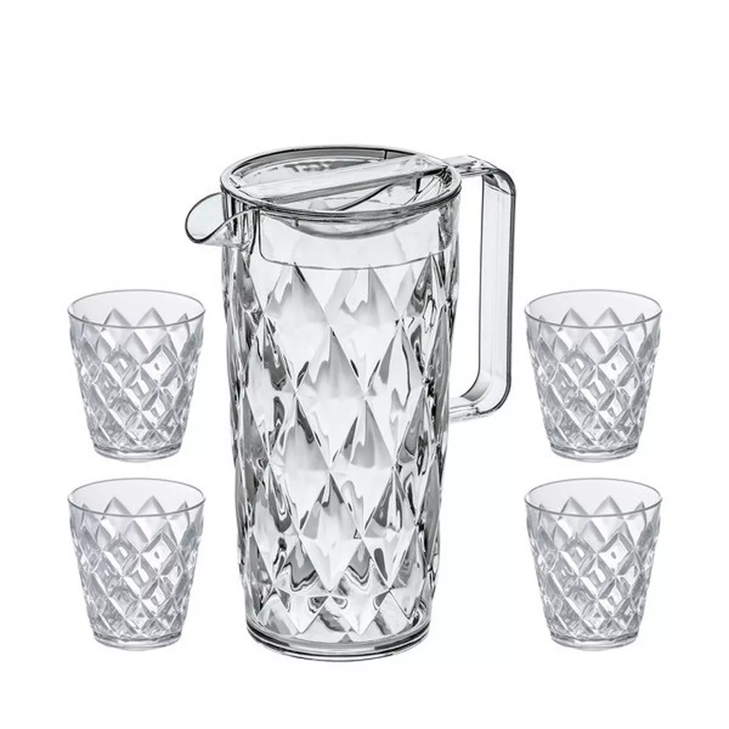 KOZIOL Karaffe "Koziol Crystal 45078 l 5-teilig"