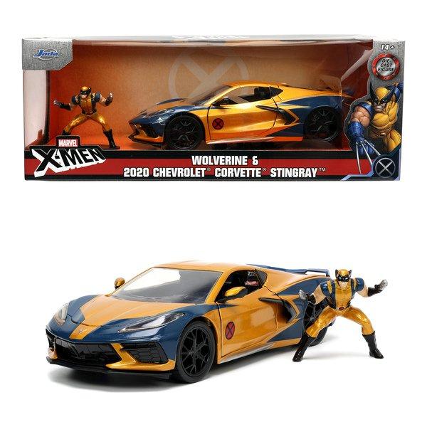 JADA  Marvel X-Men Wolverine Chevy Corvette 1:24 