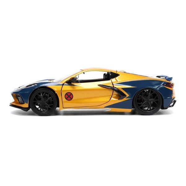 JADA  Marvel X-Men Wolverine Chevy Corvette 1:24 