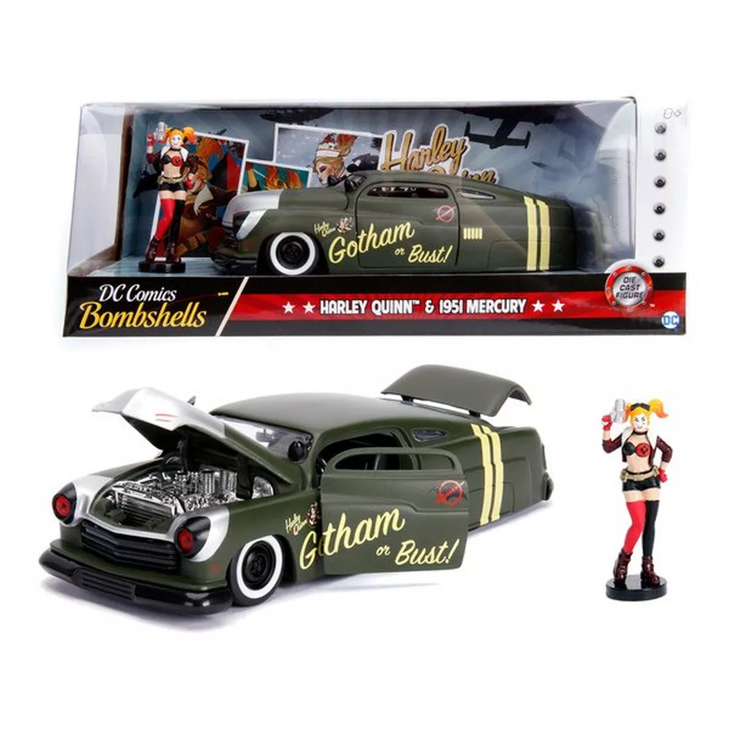JADA - DC Comics Bombshells Harley Quinn 1:24, Multicolor