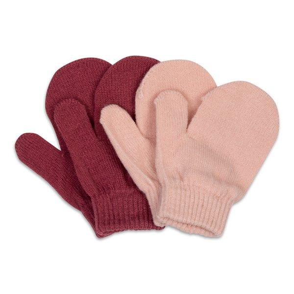 Image of Duopack, Strickhandschuhe Unisex Rosa 6-12 mesi