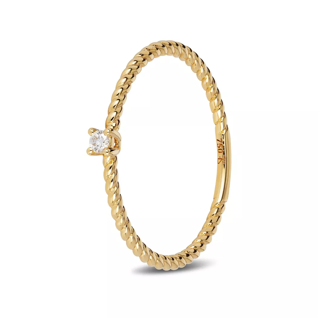 L' Atelier Gold 18 Karat by Manor - Ring, 54, Gelbgold