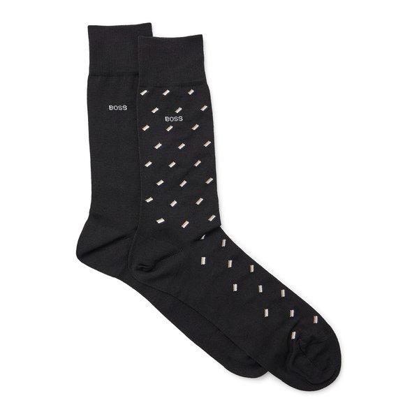 BOSS 2P RS Minipattern MC Lot de 2 paires de chaussettes, hauteur mollet 