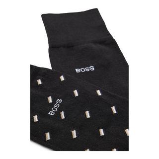 BOSS Lot de 2 Minipattern Chaussettes Hauteur Mollet  