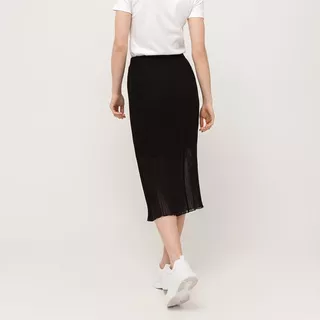 Manor Woman  Gonna a trapezio, midi Black