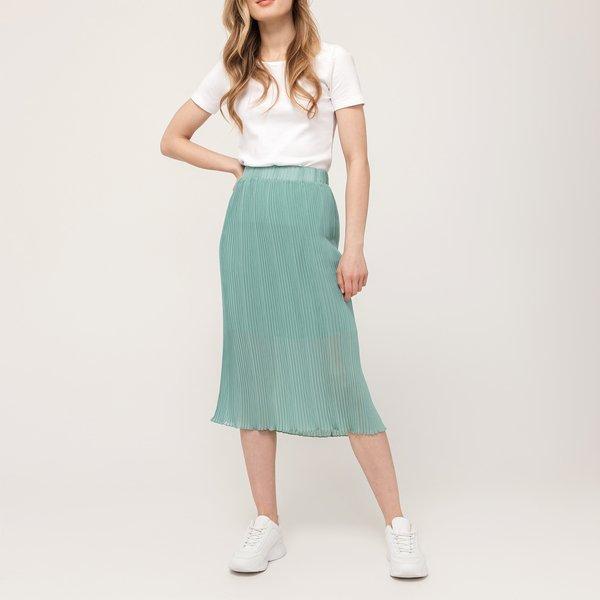 Image of A-linien Rock, Midi Damen Ozeangrün 40