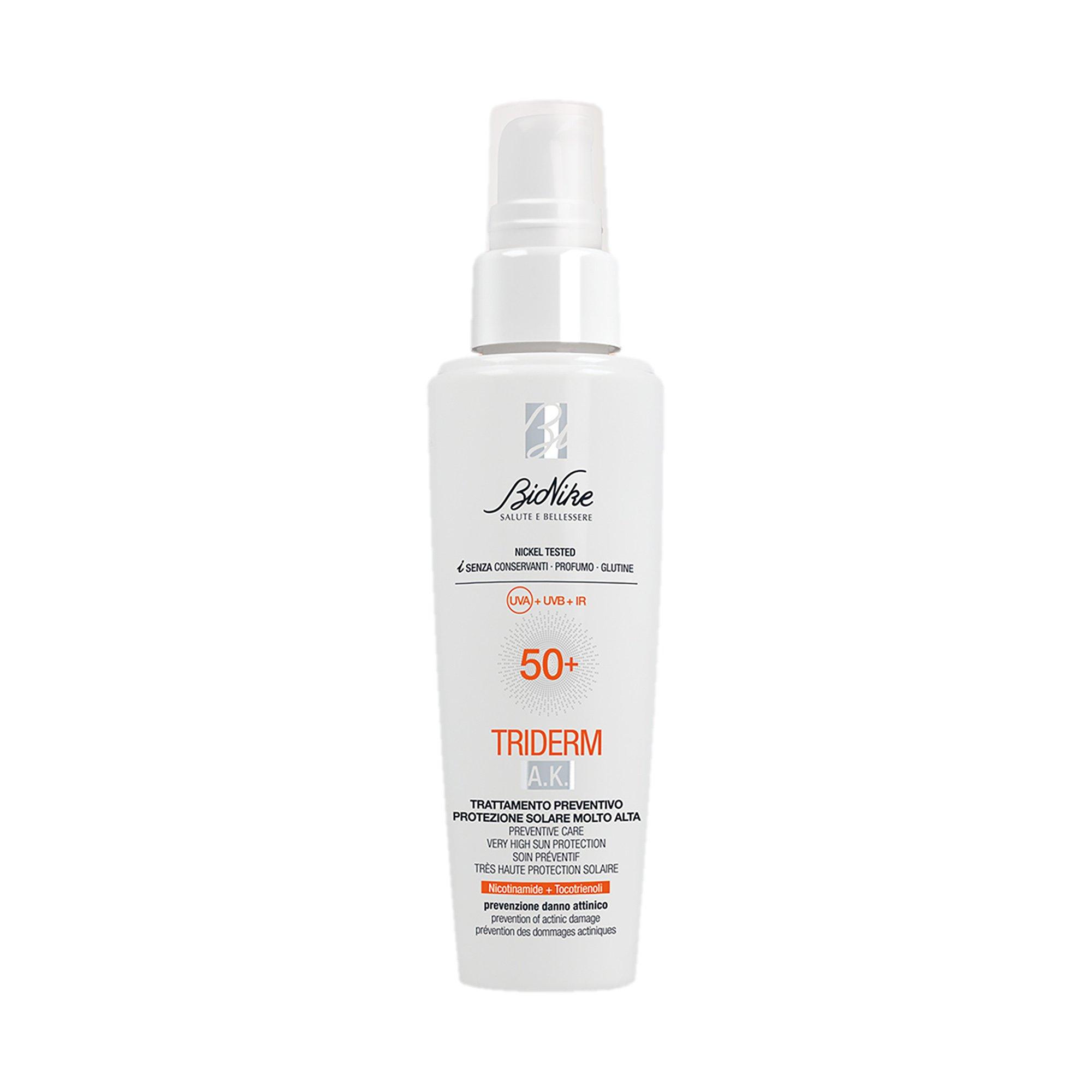 Image of BioNike Triderm A.K. 50+ - Actinic Damage Prevention Sonnencreme - 50ml