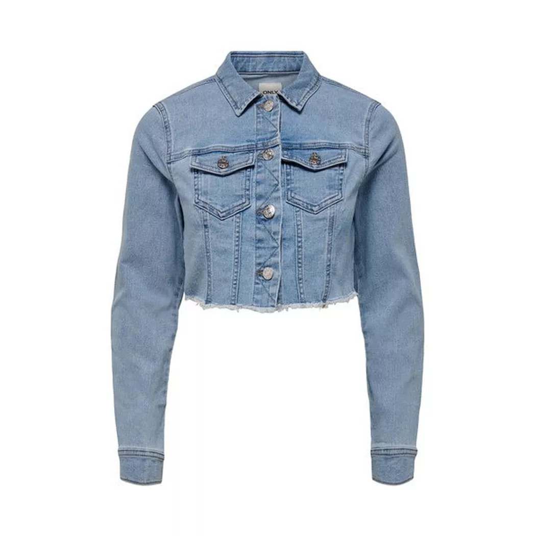 Only - Jeansjacke mit Knöpfen, für Damen, Hellblau, Größe L