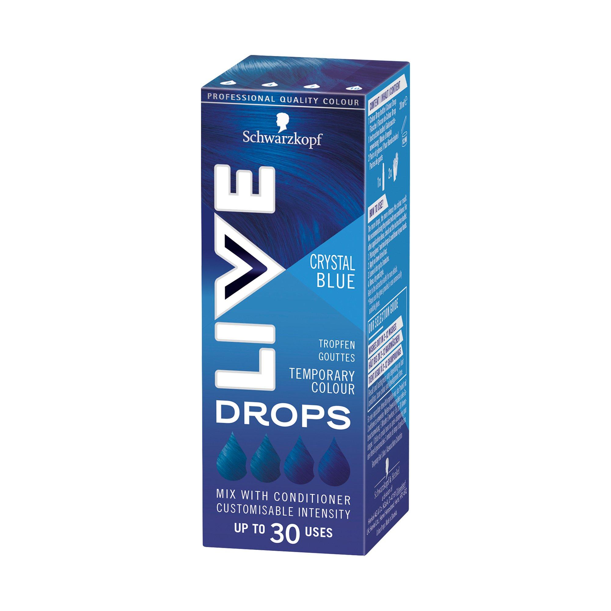 LIVE LIVE Drops Crystal Blue Temporary Colour Drops  