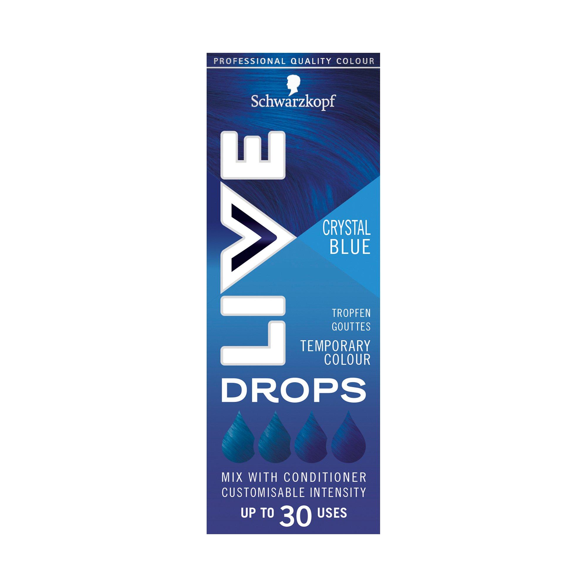 LIVE LIVE Drops Crystal Blue Temporary Colour Drops  