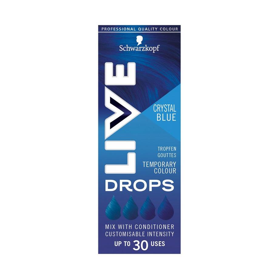 LIVE LIVE Drops Crystal Blue Temporary Colour Drops  